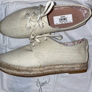 Espadrille lace up shoes